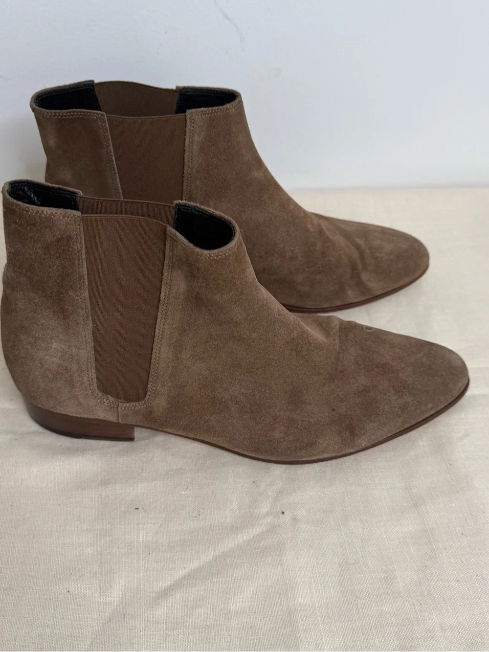 The Kooples Men's Sz FR 43 US 9,5-10 UK 9-Chestnut Brown Chelsea Leather Boots